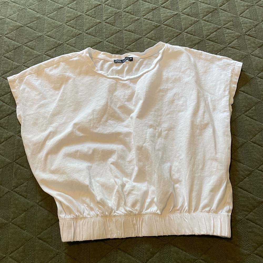 Zara Elastic Waist Crop Top